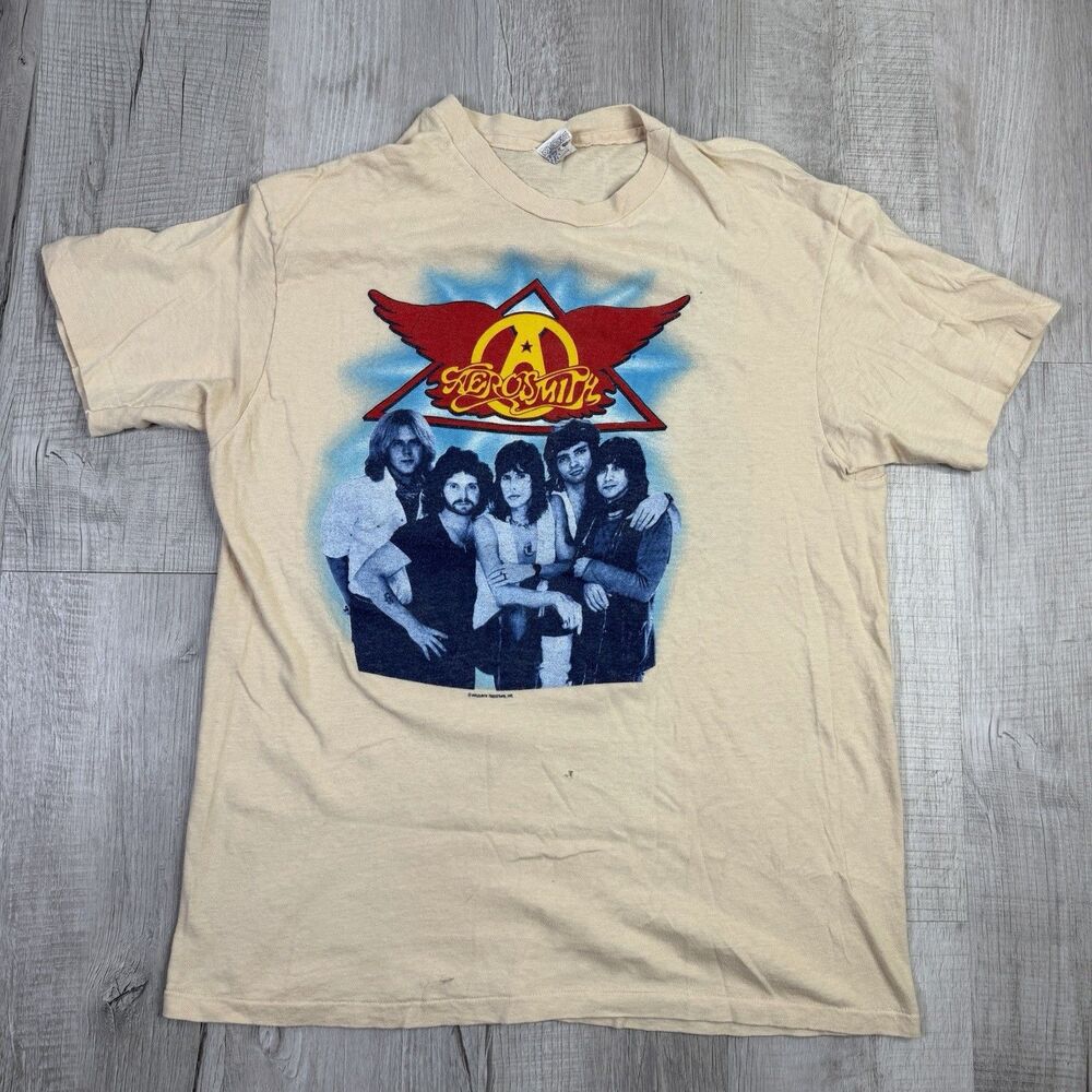 AEROSMITH original 80s Rock In a Hard Place Rare Concert T shirt vintage 1982 R